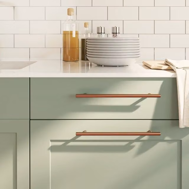 Berkfield Home 10-piece Bronze Stainless Steel Bar Cabinet Handles, Brown, Length: 22.4 cm