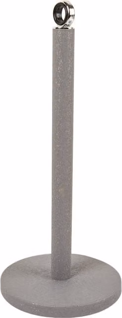 Kitchenmaster Freestanding Textured Kitchen Roll Holder in Grey and Silver