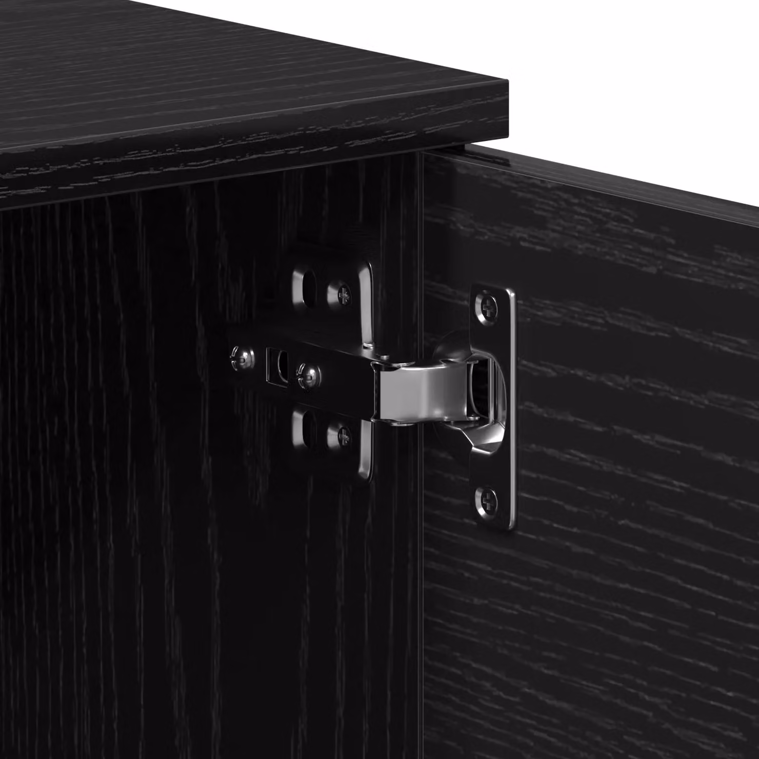 Berkfield Home Modern TV Cabinet in Black Oak, W/D/H: 140 x 35 x 40 cm – 4