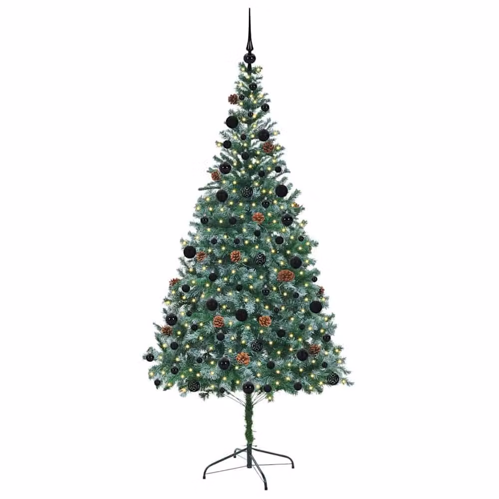 Berkfield Home Artificial Christmas Tree with Stand, Green, Height: 210 cm – 3