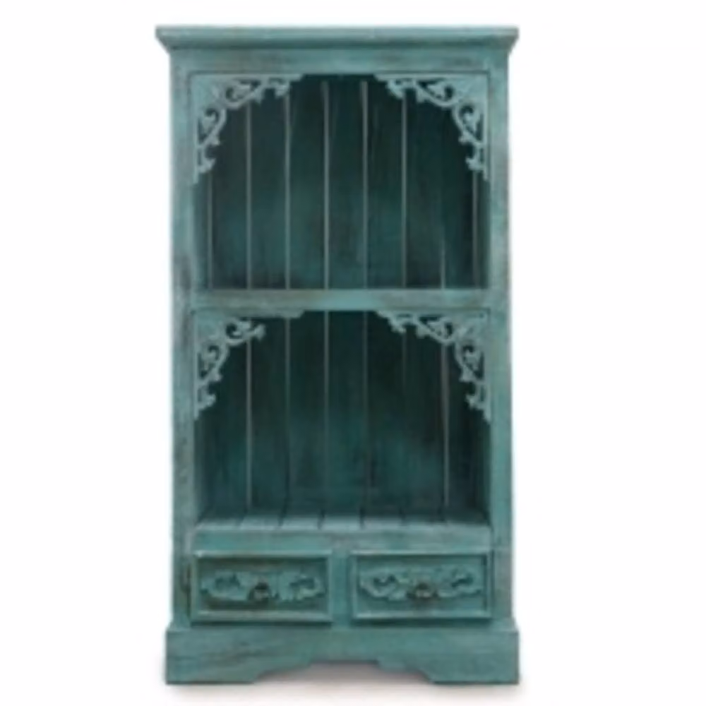 Serenityy Free-Standing Bathroom Cabinet in Turquoise Wash, W/D/H: 120.0 x 40.0 x 66.7 cm – 3