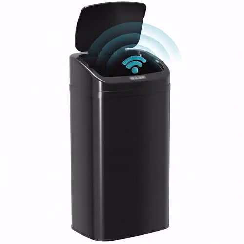 HOMCOM 48L Automatic Sensor Bin in Black
