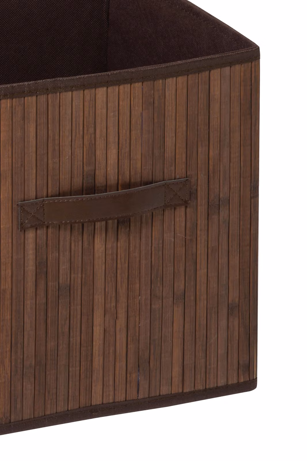 Orsina Kankyo Solid Bamboo Wood Storage Box with Handles in Brown – 3
