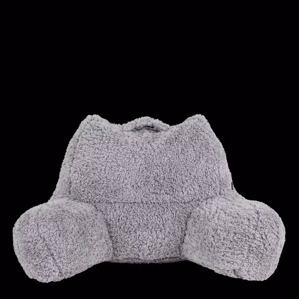 icon Kingston Faux Fur Kids Bean Bag and Cushion with Filling, Grey, W/D/H: 80 x 80 x 45 cm – 3