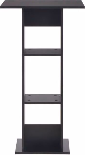 Berkfield Home Modern Black Square Bar Table W/D/H: 60 x 60 x 110 cm