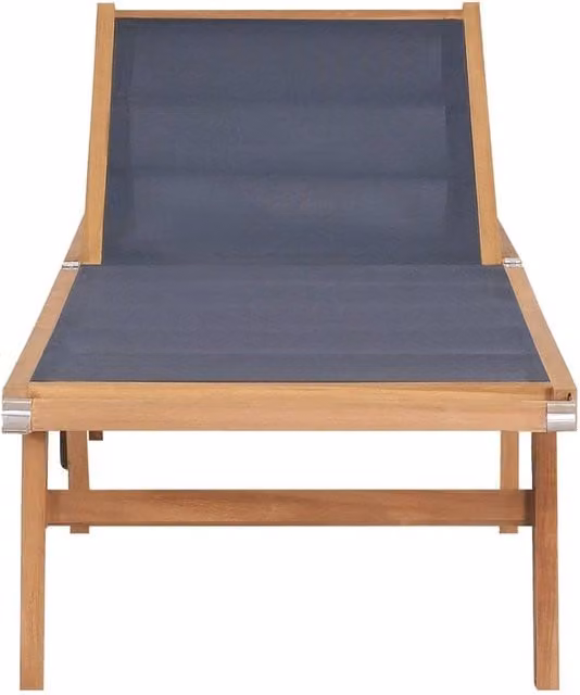 Berkfield Home Beautiful Set of 2 Folding Sun Loungers in Brown Solid Teak with Castors and Adjustable Headrests – 1