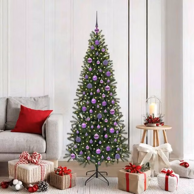 Berkfield Home Artificial Green Christmas Tree with 300 LEDs, Height: 180 cm – 1