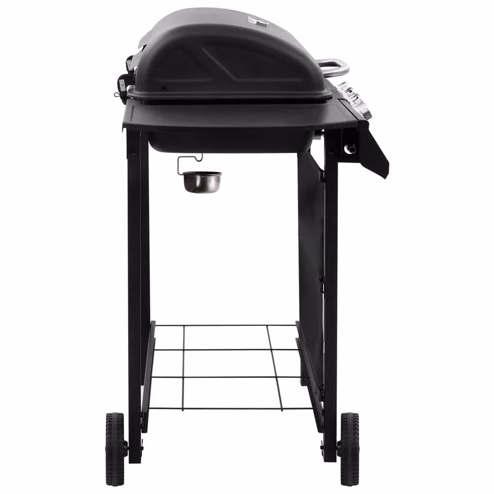Berkfield Home 4 Burner Gas BBQ Grill with Thermometer and Wheels, Black – 3