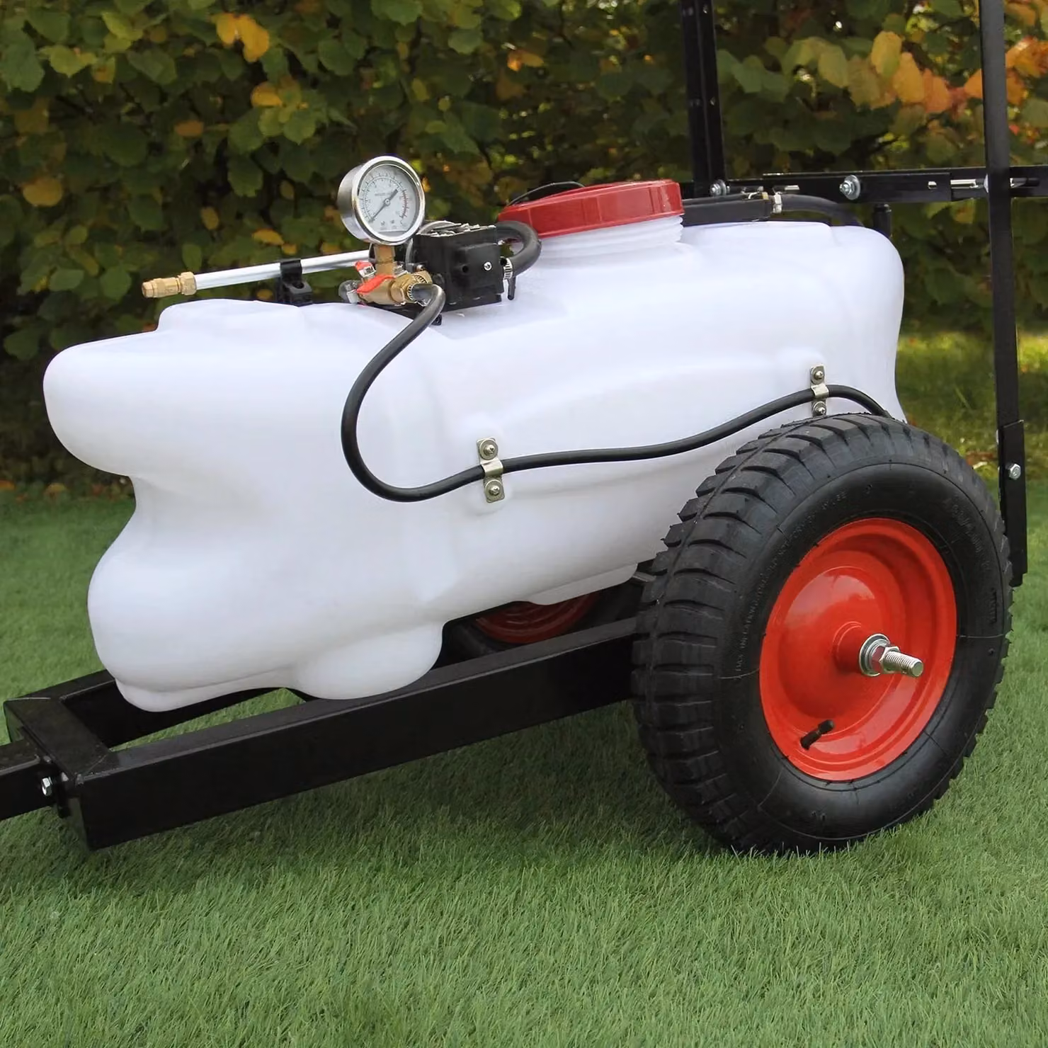 Monstershop 60L ATV Trailer and Sprayer in White with Rechargeable Battery – 5