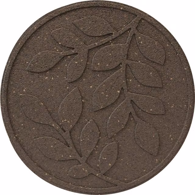 Garden Gear Reversible Eco-Friendly Stepping Stone Leaves in Grey and Brown Rubber