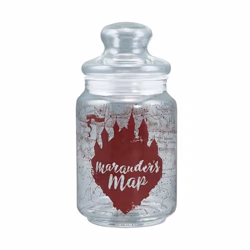 Half Moon Bay Harry Potter Marauder's Map Glass Candy Jar, 0.75 l