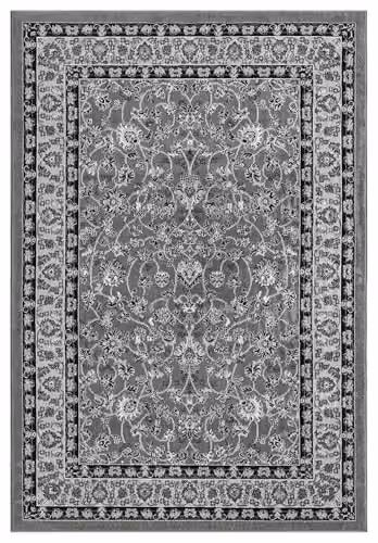 Desire Rugs Obsidian Abstract Modern Runner Rug, Grey, W: 60 cm, L: 220 cm – 2