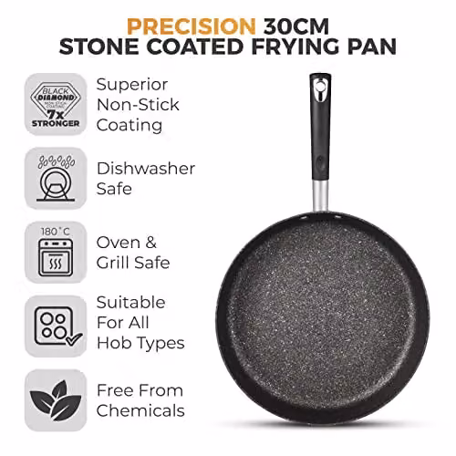 Tower Non-Stick Frying Pan, Black, 30 cm – 2