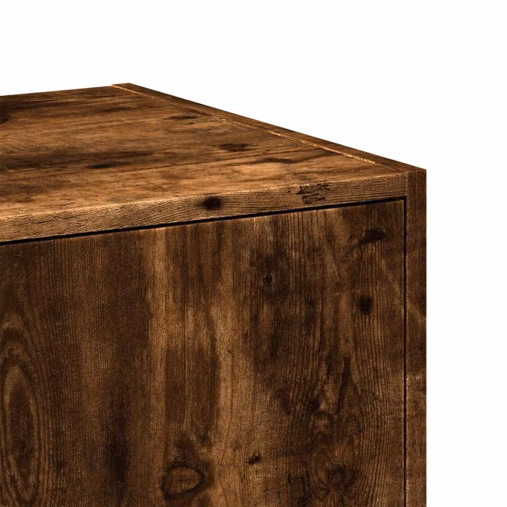 Berkfield Home Elegant Apothecary Cabinet in Smoked Oak Brown, W/D/H: 40 x 41 x 118 cm – 3