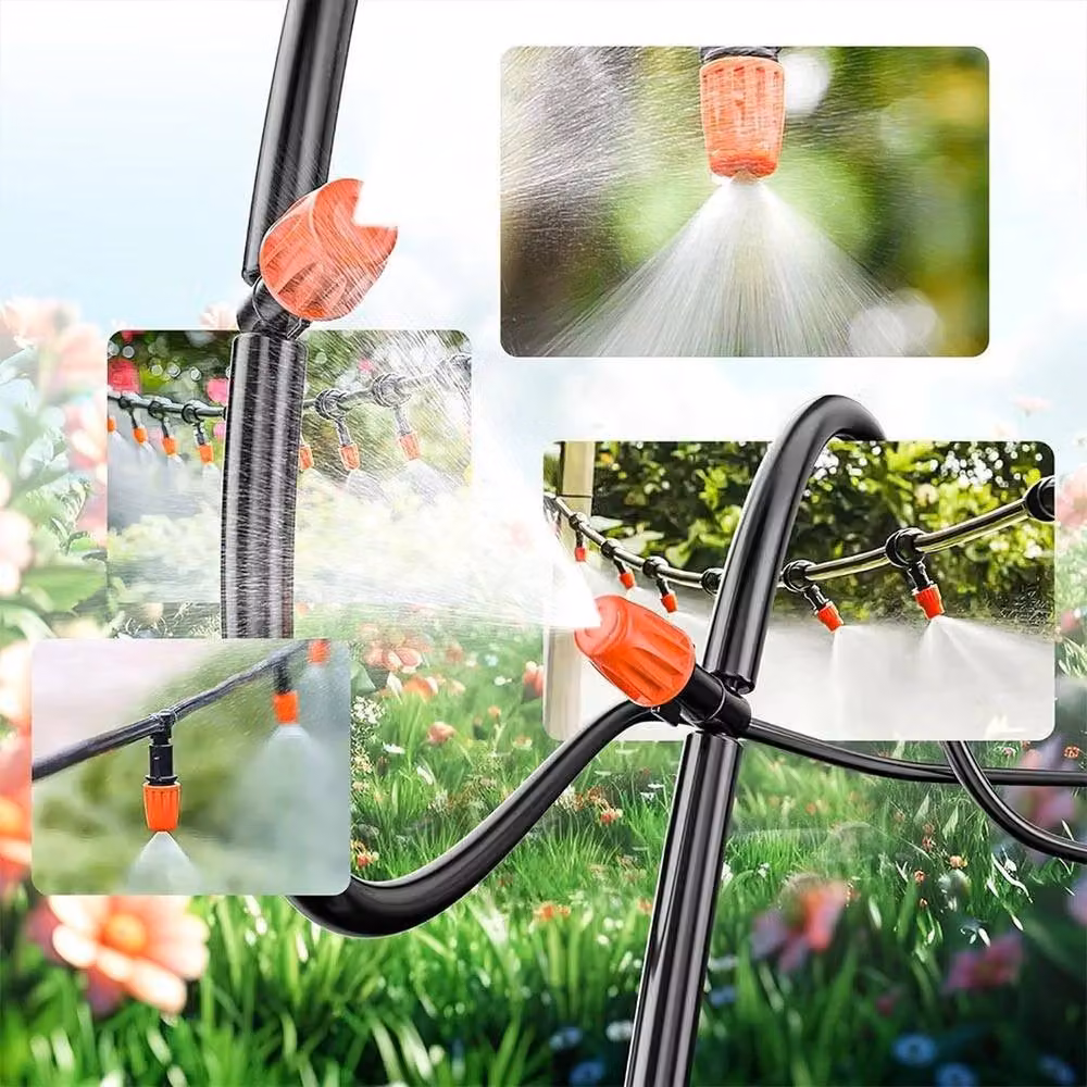 VOGREX Black Drip Irrigation Kit with 75m Hose and 4 Micro Sprayers – 3