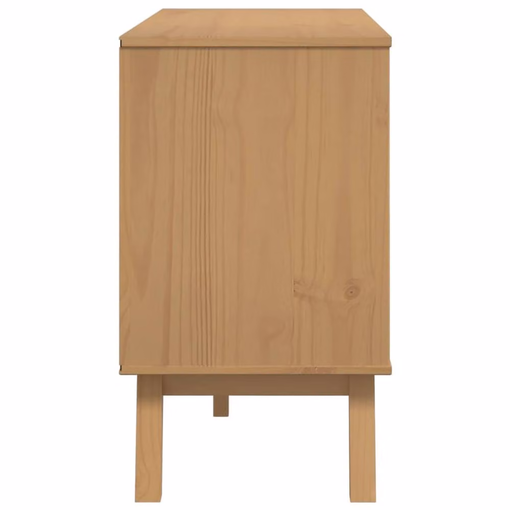 Berkfield Home Olden Sideboard in Brown Solid Pine Wood, W/D/H: 114 x 43 x 73.5 cm – 3