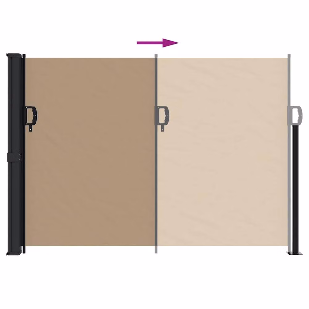 Berkfield Home Retractable Single Side Awning in Beige, W/H: 300 x 140 cm – 2