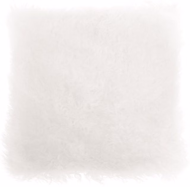 Orsina Bosie White Square Lambskin Fur Cushion – 1