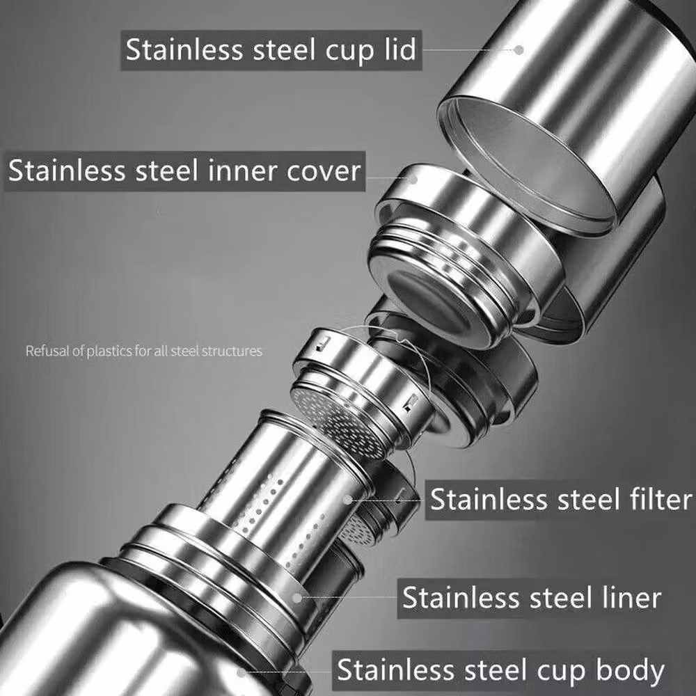 SPETLEK Silver Stainless Steel Vacuum Insulated Bottle, 800 ml – 3