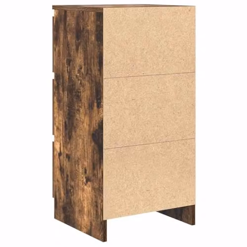 vidaXL Smoked Oak Sideboard in Brown, W/D/H: 37.5 x 35 x 76 cm – 5