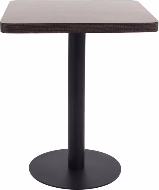 Berkfield Home Bistro Table in Dark Brown, W/D/H: 60 x 60 x 75 cm – 1