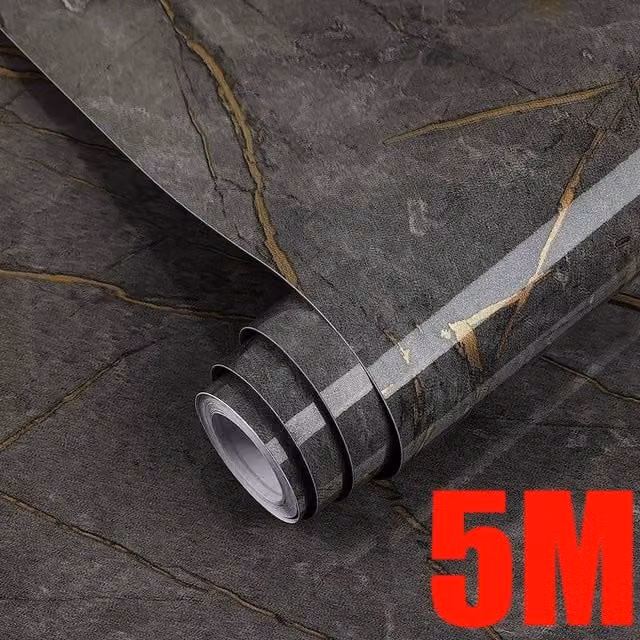 SPETLEK Grey Marble Self Adhesive Worktop Covering Film, W: 100 cm, H: 200 cm