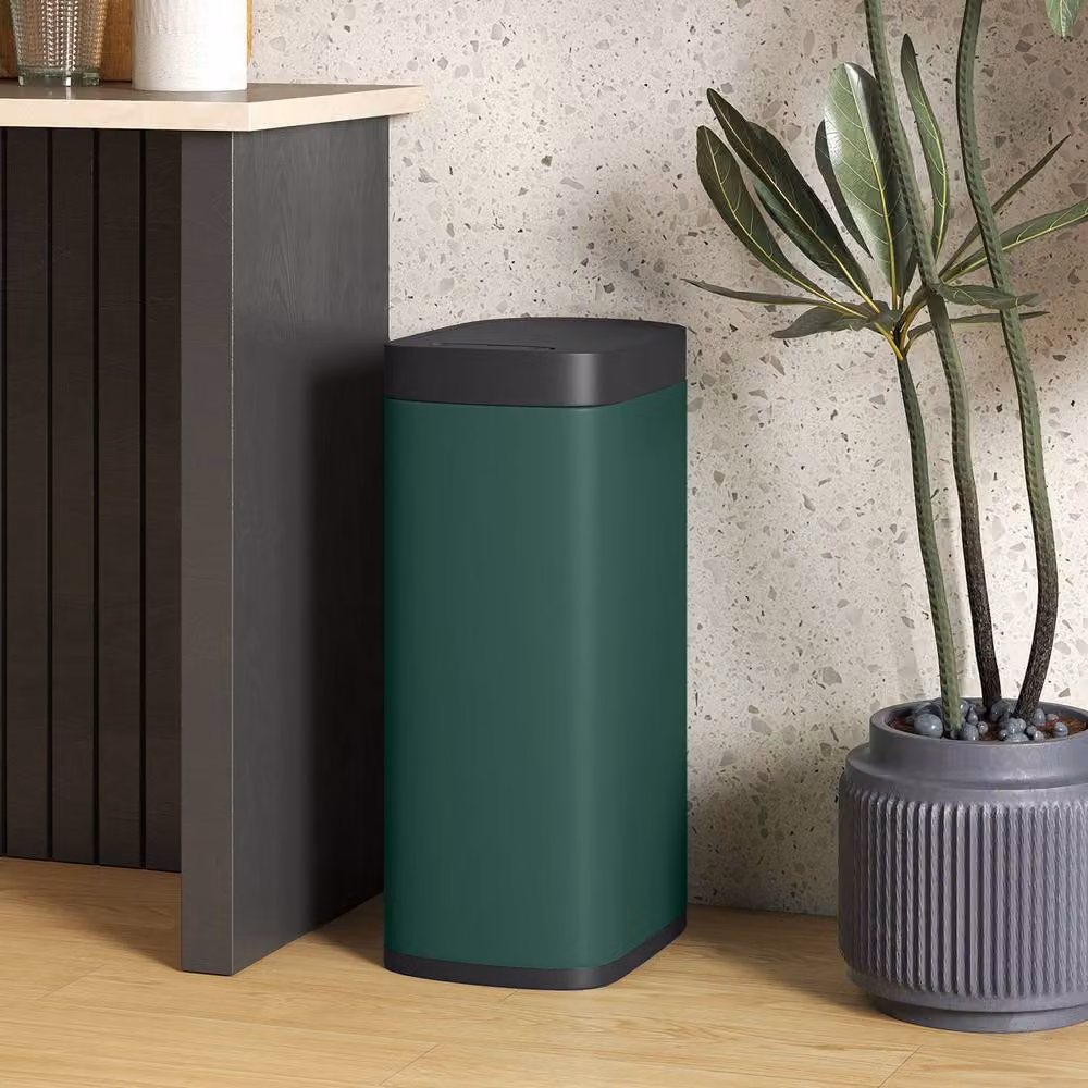 STILVORA 50L Sensor Bin with Touchless Opening in Green – 3
