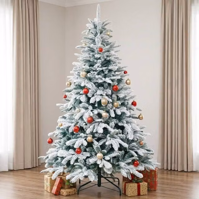 STILVORA 180 cm Green Christmas Tree with Hinged Branches – 1