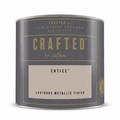 Crown Metallic Entice Paint Tester Pot Sample Gold 125ml – 4