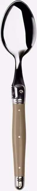 Laguiole Polished Stainless Steel Single Teaspoon in Light Brown