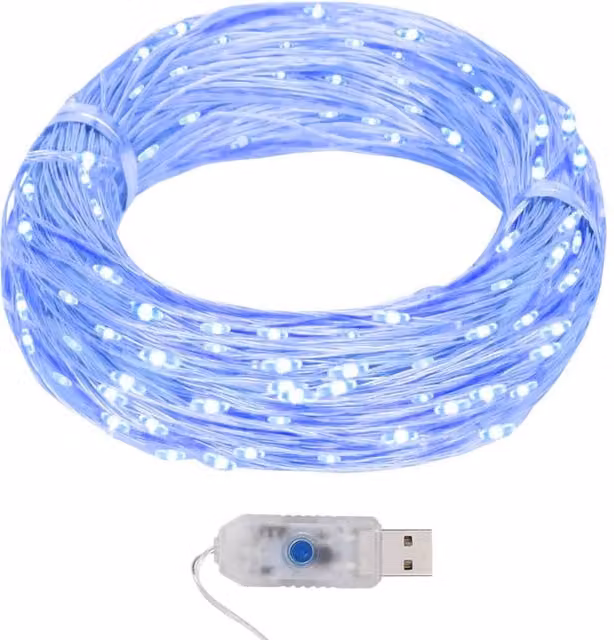 Berkfield Home Blue LED Micro Fairy String Lights with 400 LEDs and 40m Copper Wire – 1