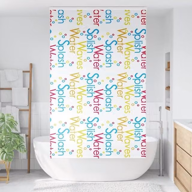 Berkfield Home Multicolour Shower Roller Blind with Cassette, W/H: 116 x 240 cm
