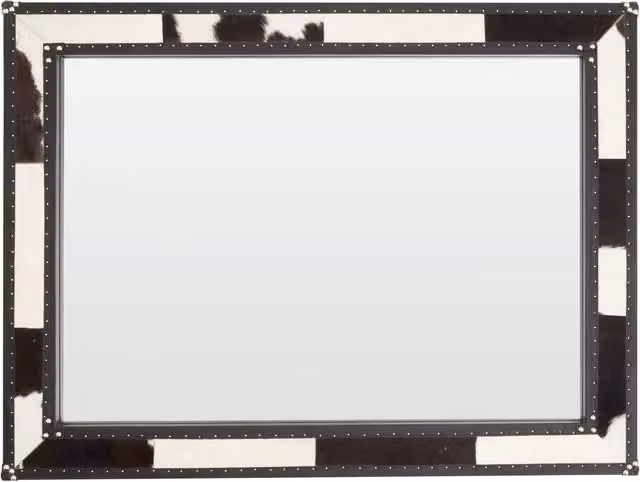 Orsina Mataram Natural Rattan Eye Shape Wall Mirror - Black