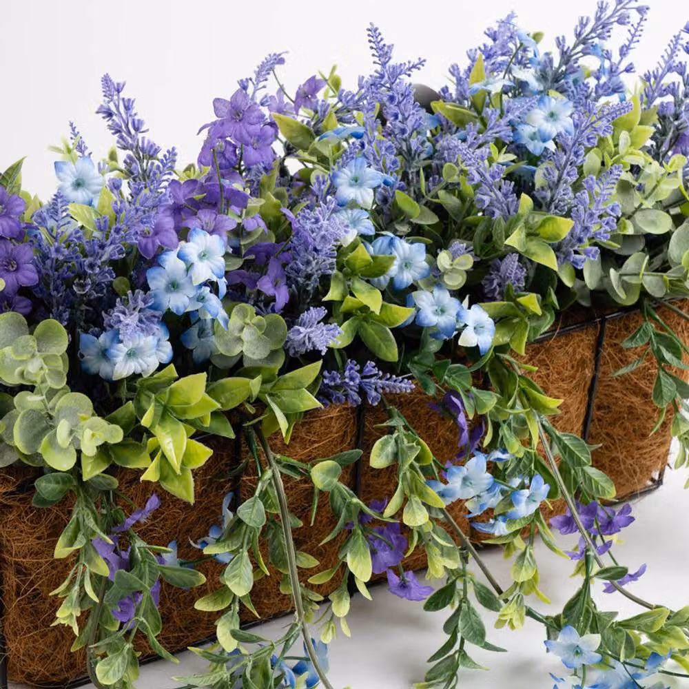 Scottish Everlastings Ltd Mixed Multicolour Trailing Outdoor Window Hanging Trough, 55 cm – 2