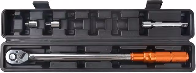 Nordara Adjustable Torque Wrench 1/2-1/4-3/8" 10-150ft.lb in Silver