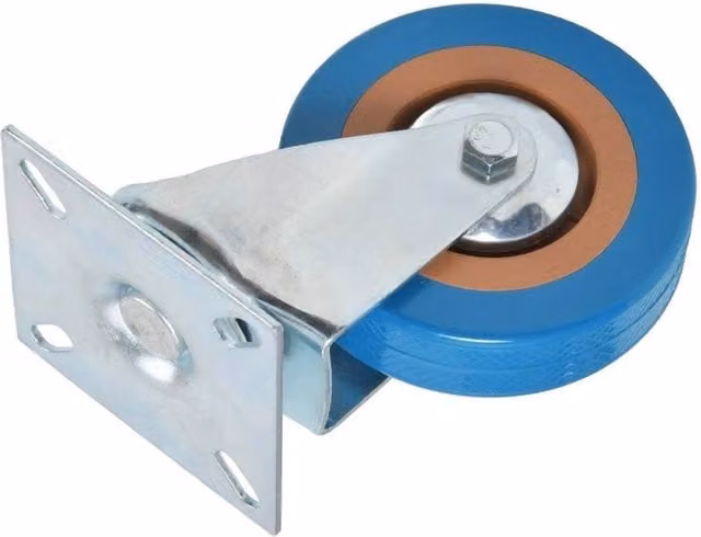 NESTLUNE Heavy Duty Swivel Castor Wheels for Furniture Trolleys, Blue, W: 52 cm