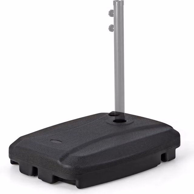 COSTWAY Black Patio Cantilever Offset Umbrella Base Stand