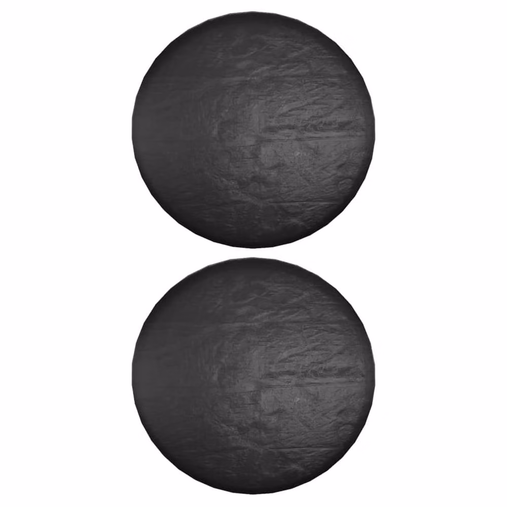 Berkfield Home Island Lounge Covers, 2 Pack, Black, Diameter: 188 cm, Height: 50 cm – 2