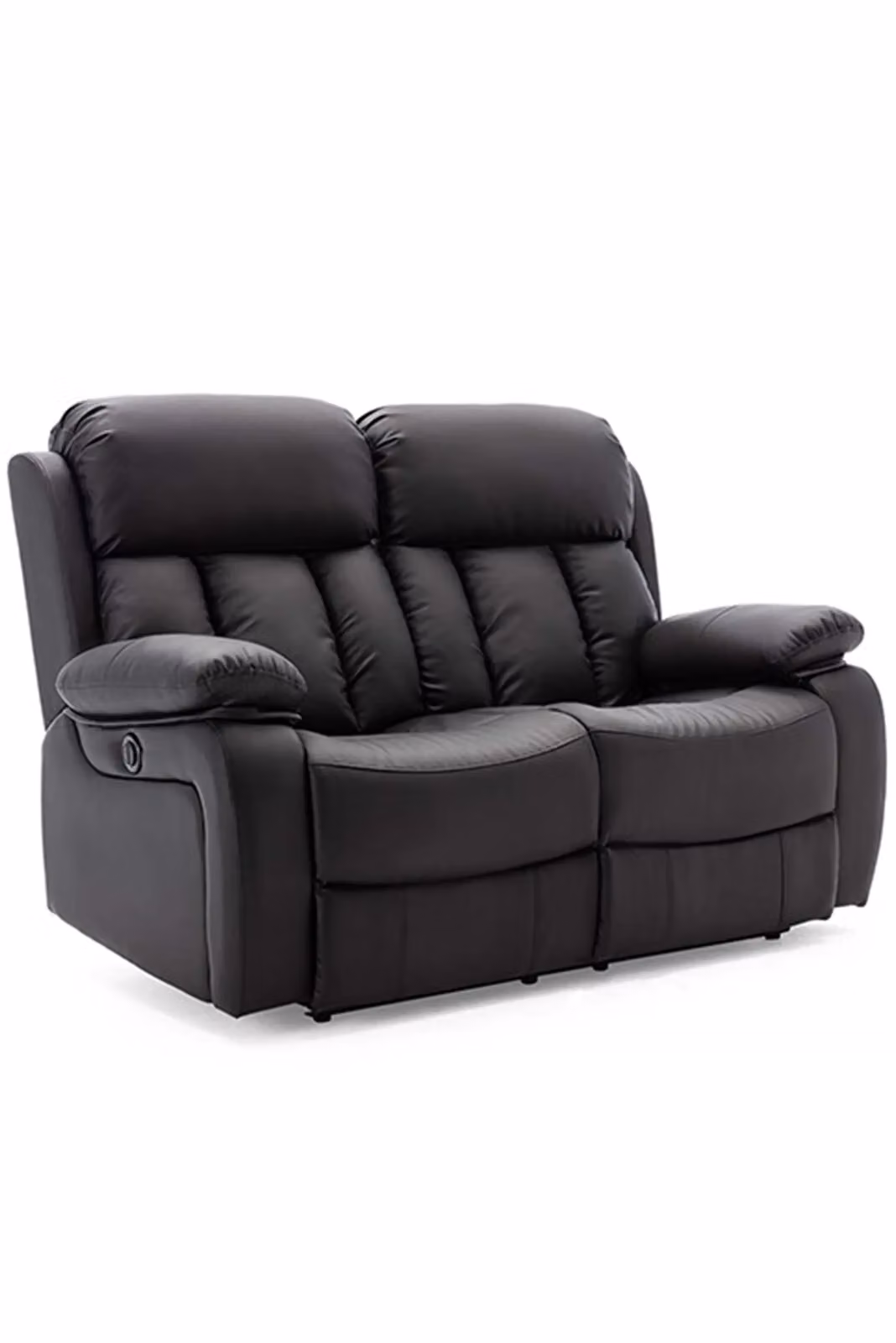 More4Homes Chester Electric Recliner Bonded Leather 1+2 Seater Sofa Set in Black – 2