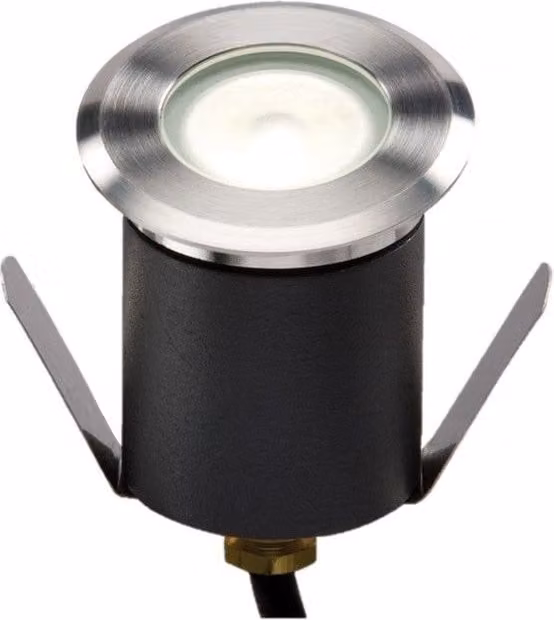 Netlighting Grey Mini Ground Recessed LED Light, 1.5W, 4000K, IP65, Non-Dimmable, 230V