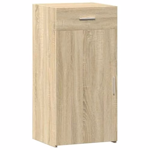 vidaXL Sonoma Oak Sideboard in Brown and Beige, W/D/H: 45 x 42.5 x 93 cm