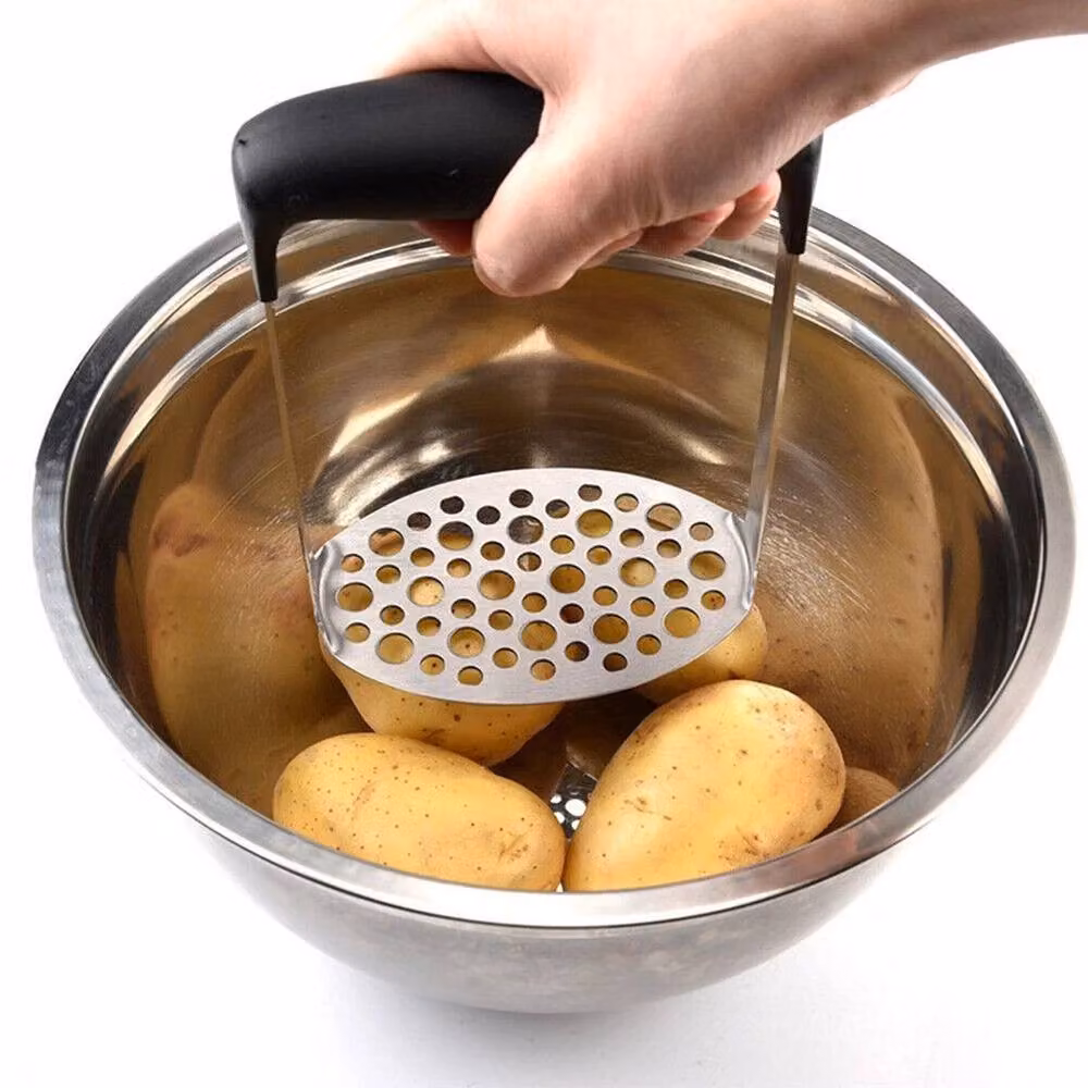 SPETLEK Stainless Steel Potato Ricer and Vegetable Masher in Silver, W/D/H: 15 x 15 x 15 cm – 4
