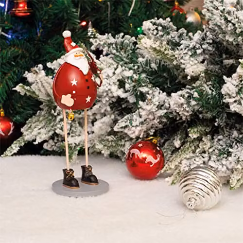 St Helens Home & Garden Metal Santa Claus Tabletop Christmas Decoration, Red – 5
