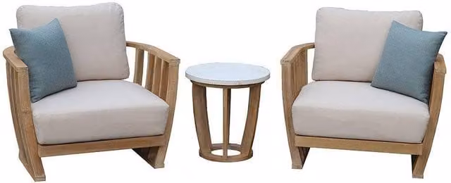Harbour Lifestyle Cape Lounge Set in Beige with Day Bed Lounger, Armchair and Coffee Table – 1