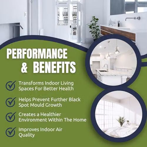 Stonecare4u Anti Mould Paint, Brilliant White, 1 Litre, for Walls and Ceilings – 4