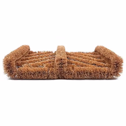 Nicola Spring Coir Knotted Door Mats, Pack of 2, Brown and Beige, W/D/H: 35 x 30 x 1 cm – 4