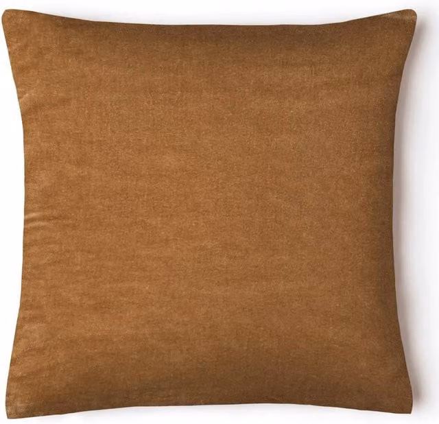 Intimates Grace Brown Velvet Square Cushion, W/D/H: 43 x 43 x 43 cm