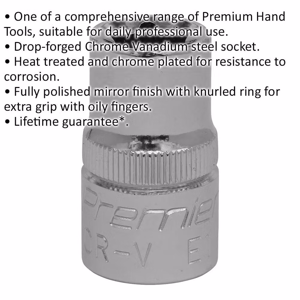 Loops E18 TRX Star Socket Bit 1/2 inch Square Drive Silver Stainless Steel – 2
