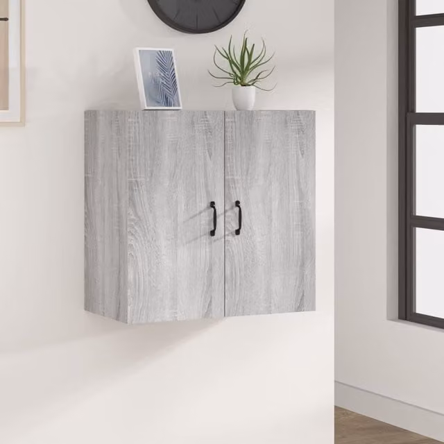 Berkfield Home Grey Sonoma Wall Cabinet W/D/H: 60 x 31 x 60 cm