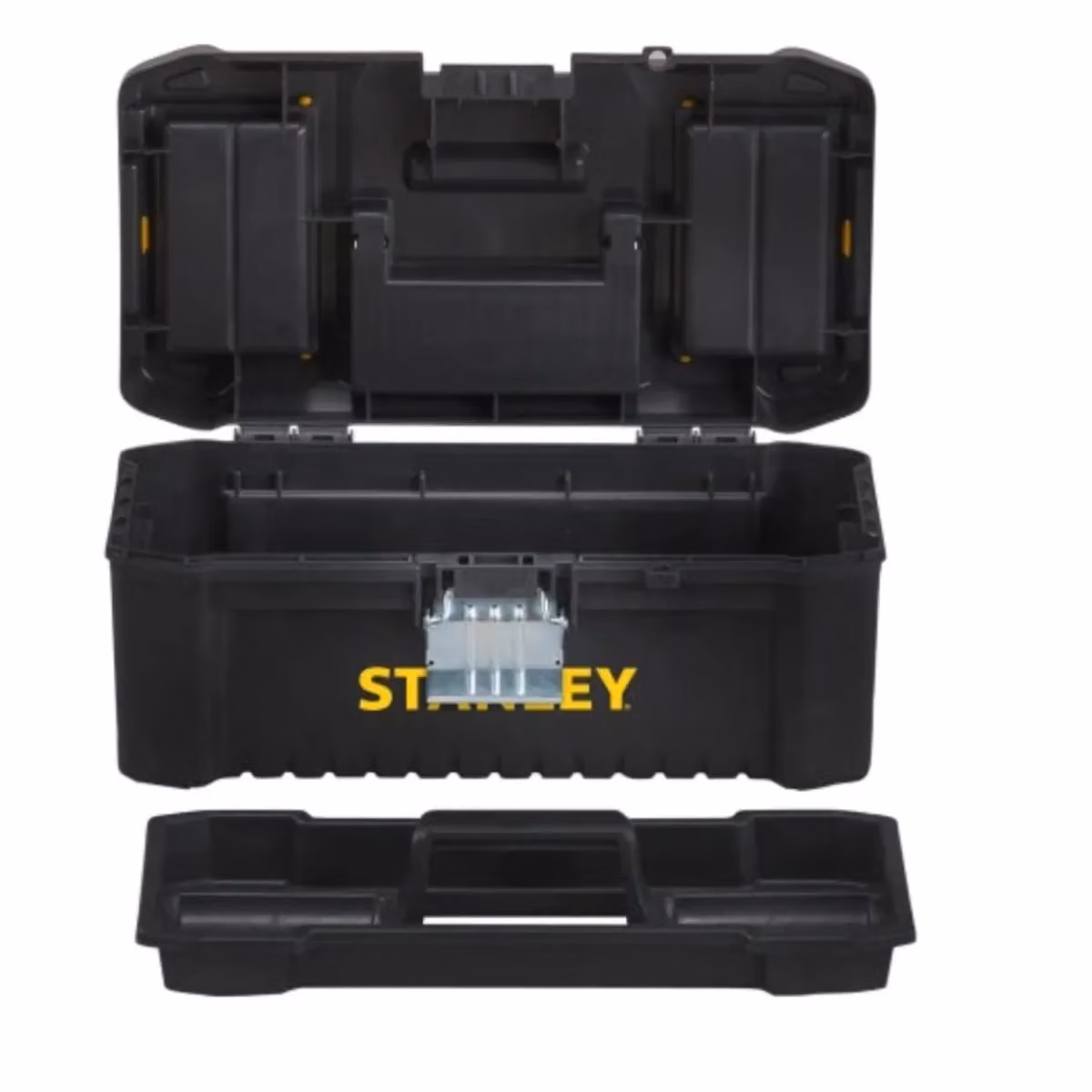 Stanley Basic Toolbox with Organiser Top in Black, 32 cm – 3